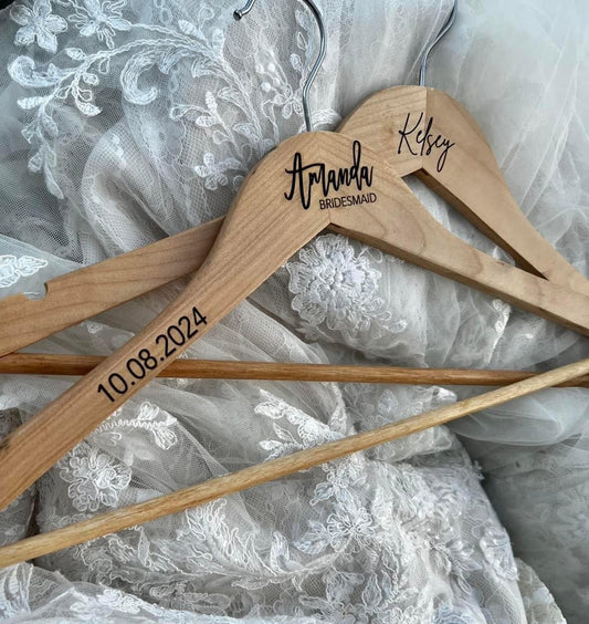 Engraved Wooden Hangers