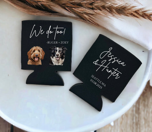 Doggie Wedding Koozies